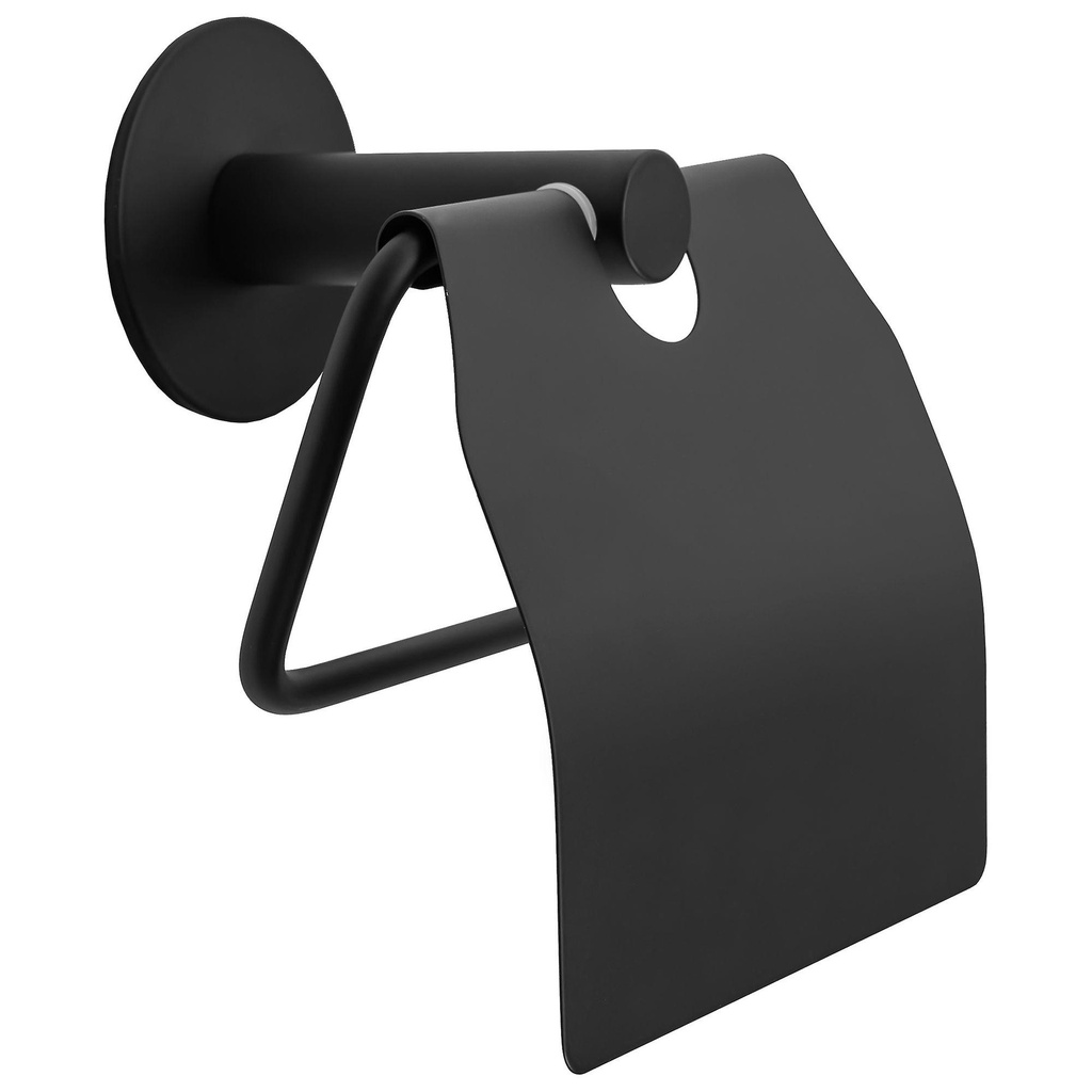 Soporte para papel higienico negro BT