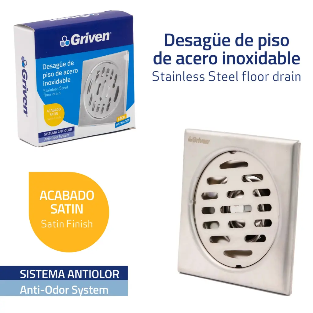 desague de ducha satin con anti olores