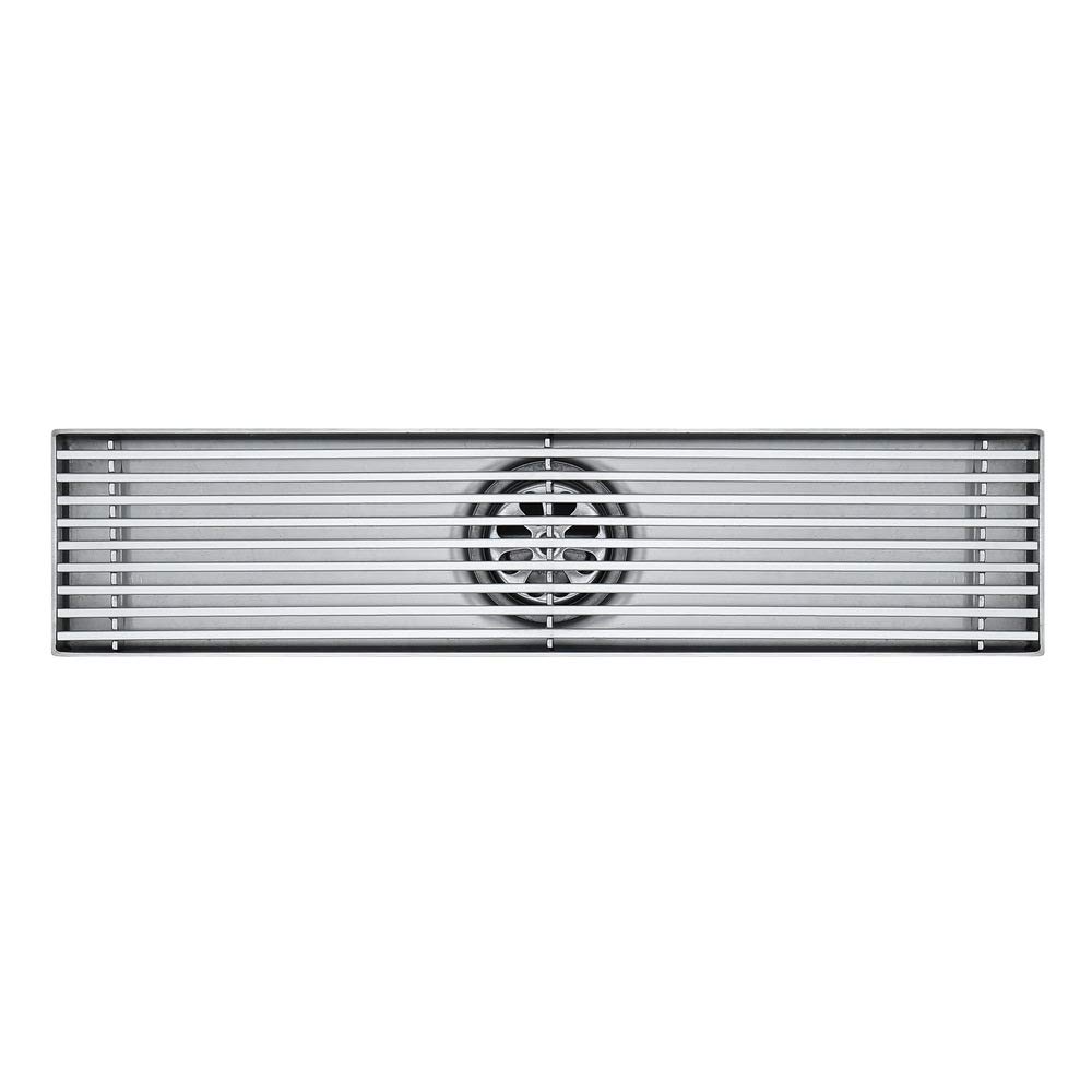 desague de ducha rectangular con rejilla AP 30cm