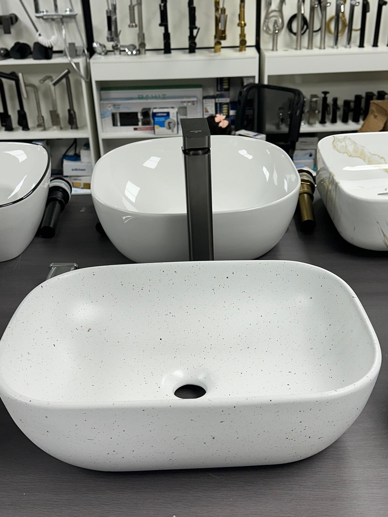 Lavamanos bowl rectangular blanco 45x33x14