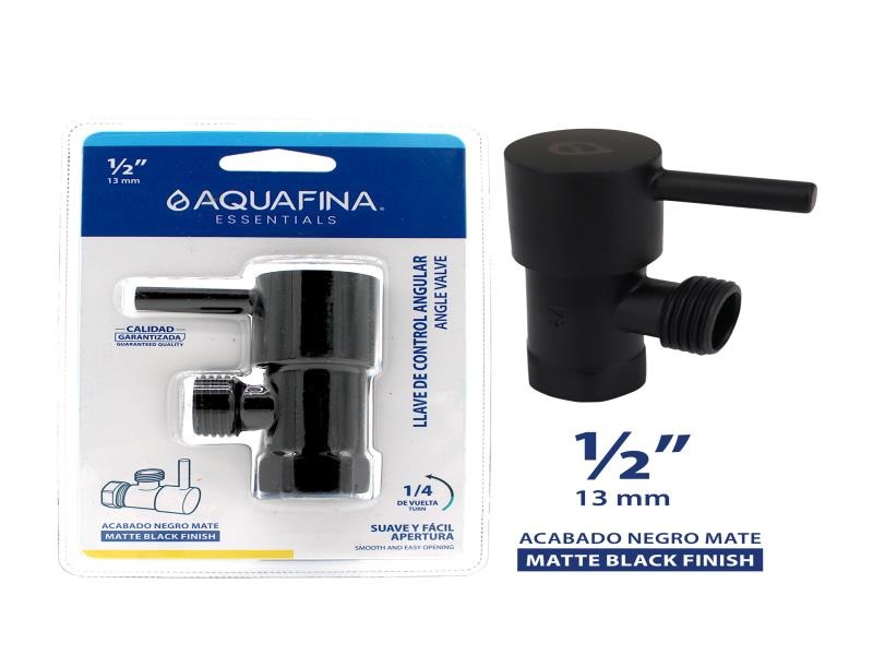 Llave de angulo negra  1/2 x 1/2