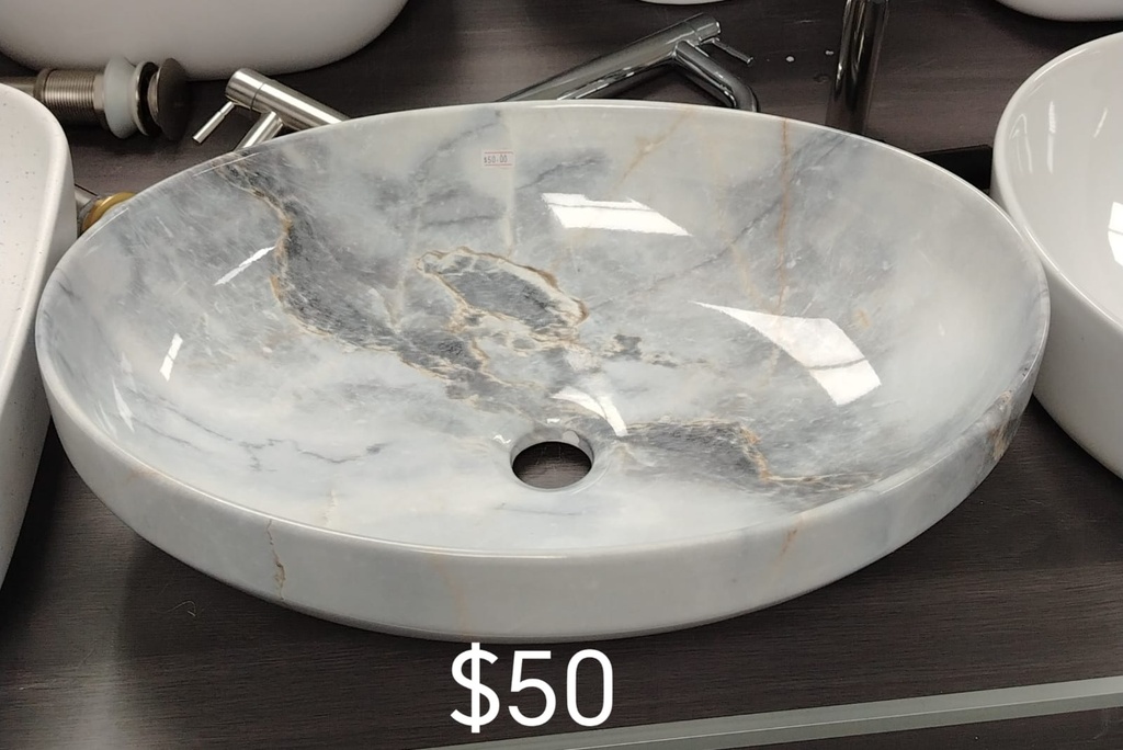 Lavamanos bowl obalado marmoleado