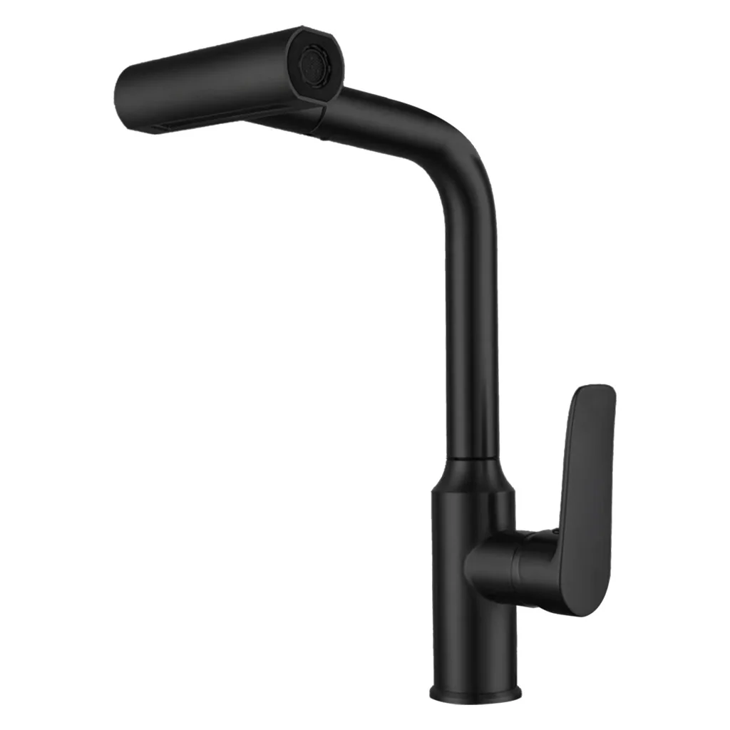 GRIFO DE FREGADOR BAHIT ROTABLE NEGRO