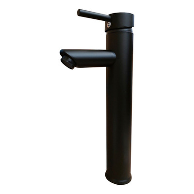 [gv-tmbf-1] Grifo monomando para lavamanos bowl negro redondo 12" griven
