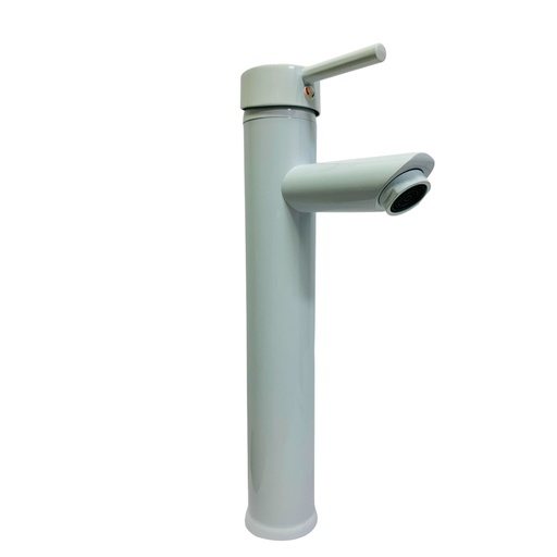 [gv-tmwf-1] Grifo monomando para lavamanos bowl blanco redondo 12" griven