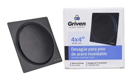 [a367-bl-10] desague de ducha negro push