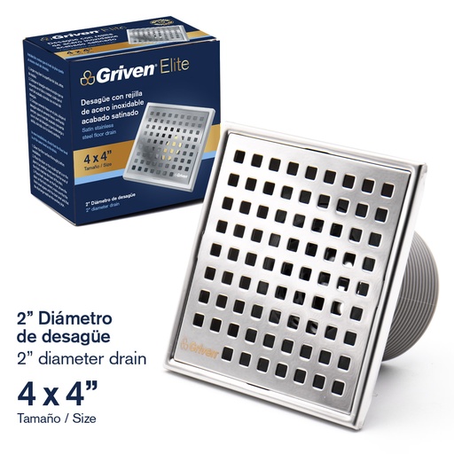 [a367-sd-18s] desague de ducha cromado elite 