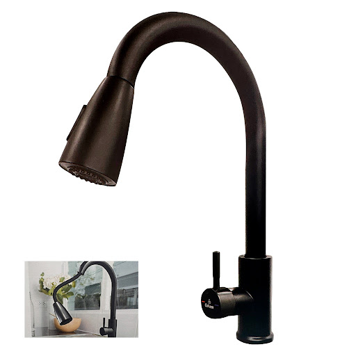 [gv-sh8800b-3-8] Llave estirable de fregador negra griven