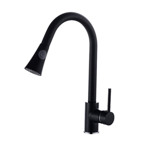 [nt16305bk] Llave estirable de fregador negra BT