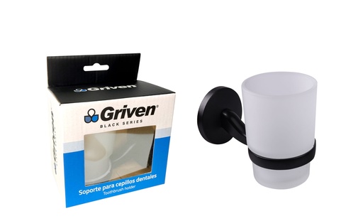 [a367-sh60200-th] Soporte para cepillos negro griven