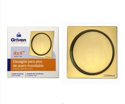 [gv-sd-10g] desague de ducha push dorado