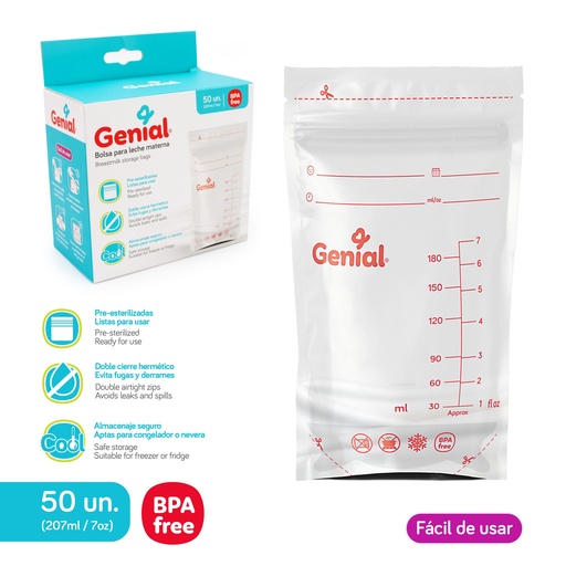[gn-sb45800-50] Bolsa para leche materna genial