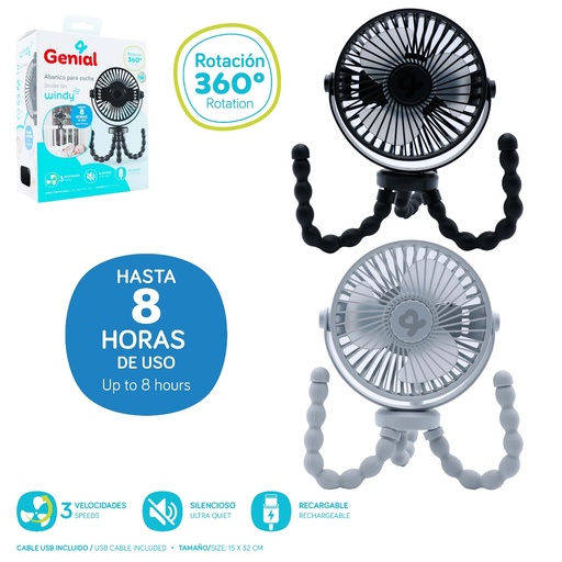 [gn-wy03] Abanico recargable para bebe genial