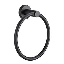 [nt-16529-bk] Toallero de aro negro BT