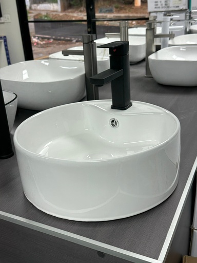 [56s1d65as] lavamanos bowl blanco redondo 40x40x14