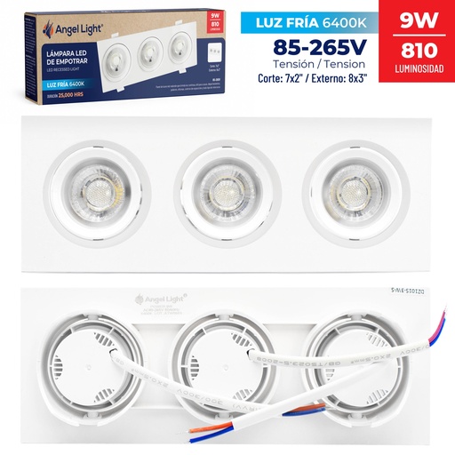 [dz101s-3w-s] Lampara ojo de buey de 3 Angel Light