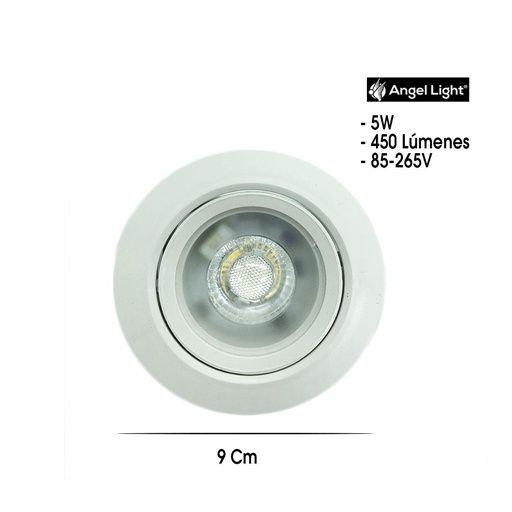 [dz101r-5w] Ojo de buey led 5w blanco angel light