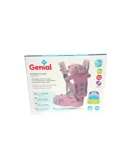 [gn-bws-a6624] Portabebe con asiento genial