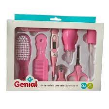 [gn-yeth11] kit de cuidado de bebe rosado genial