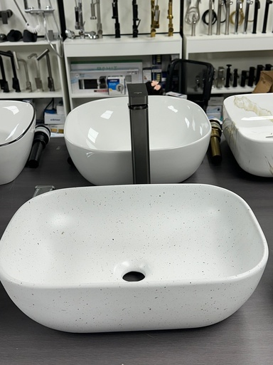 [A1S6A51DA65SD] Lavamanos bowl rectangular blanco 45x33x14