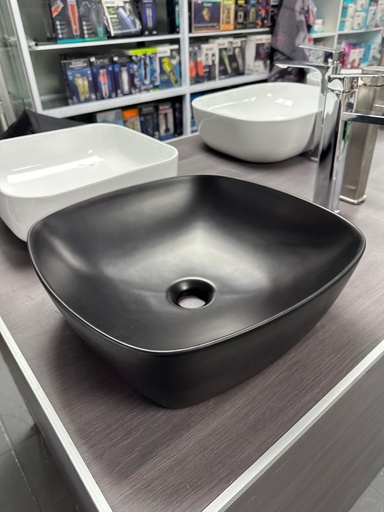 [18626] Lavamanos negro cuadrado 40*40*14