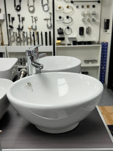 [4896] Lavamanos bowl redondo blanco 40x40x17