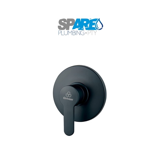 [a367-bv-007] monomando para regadera negro redondo griven