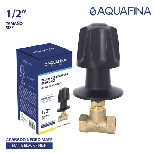 llave de ducha negra individual AF