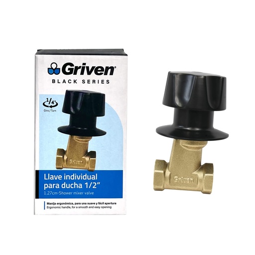 [gv-bv-1] llave de ducha negra individual