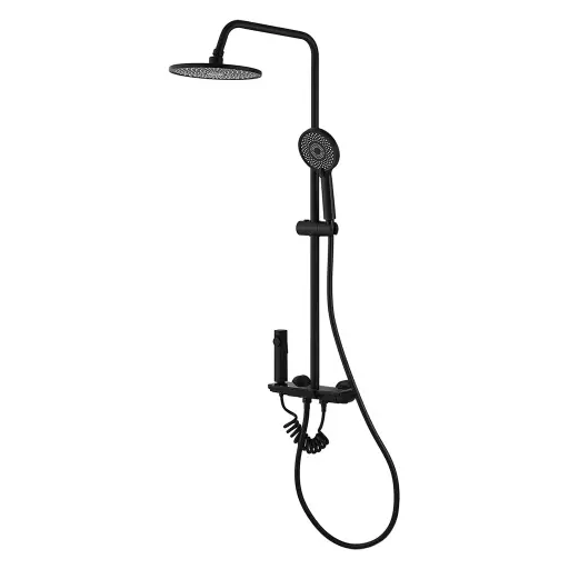 [P0356-92407BL] SET DE DUCHA NEGRO R BAHIT